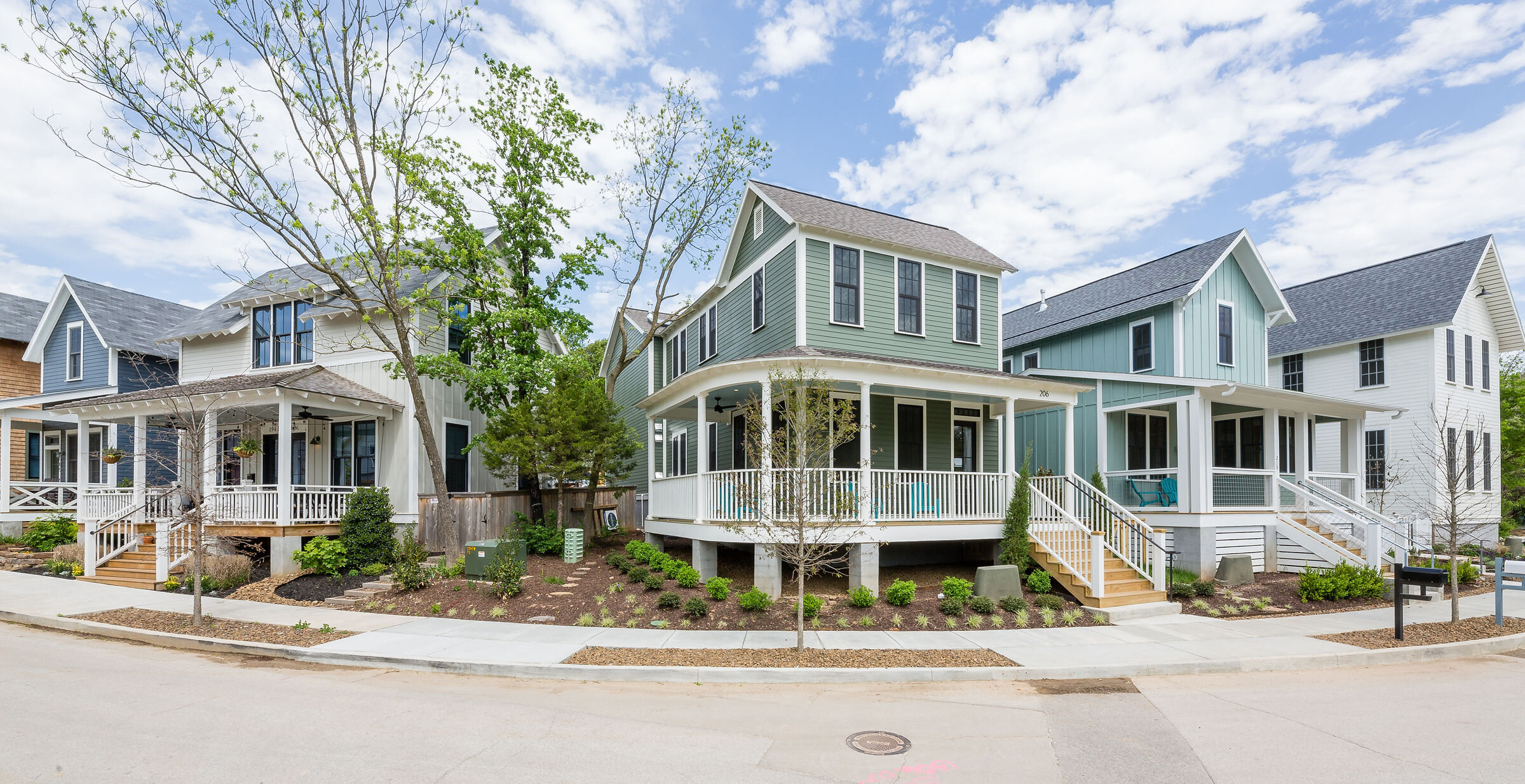 SOUTH STREET COTTAGES: A project in Fayetteville from the author’s firm.